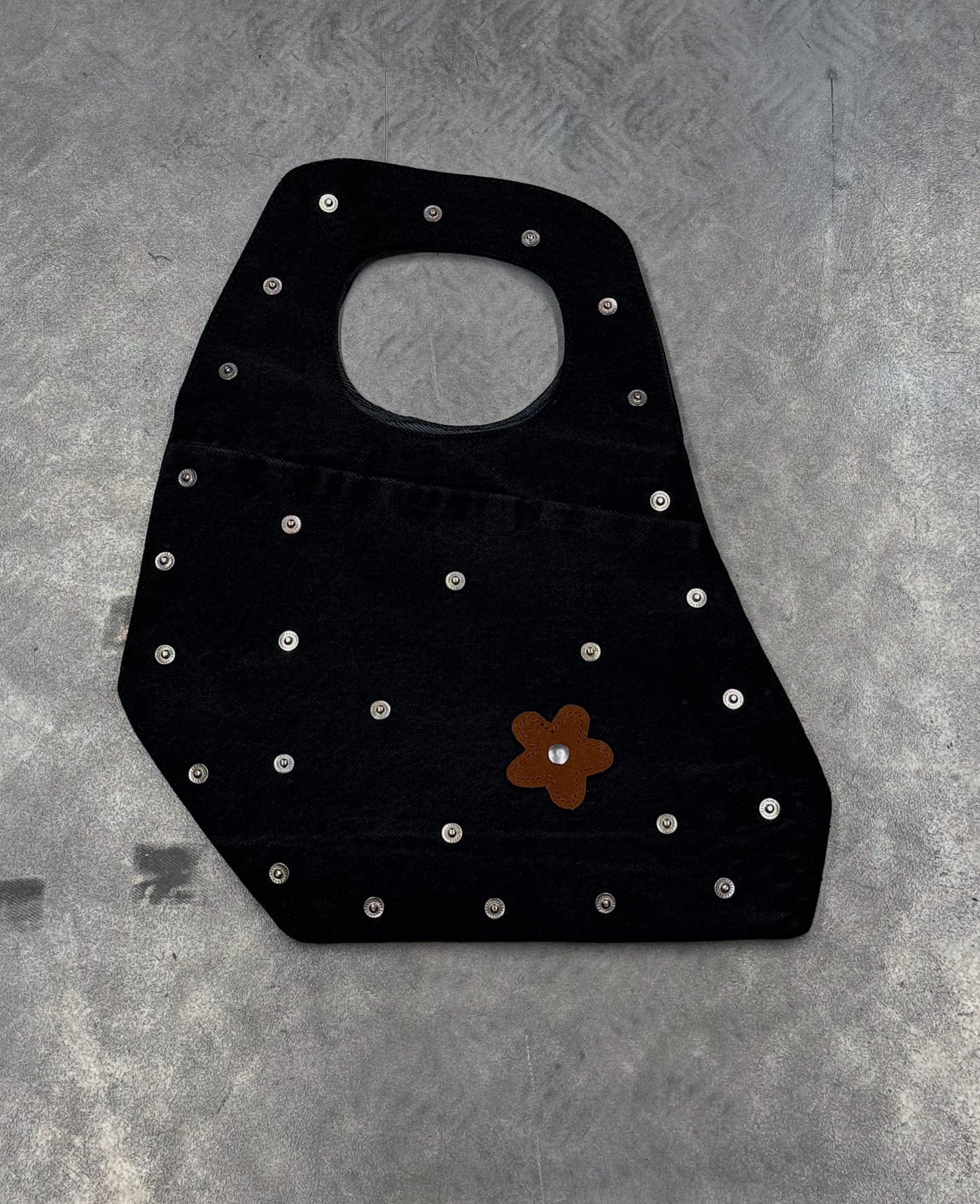 1/1 Studded Sculptural Denim Mini Bag