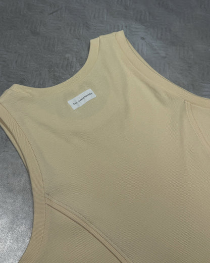 Unisex Tight Fit Yellow Tank Top