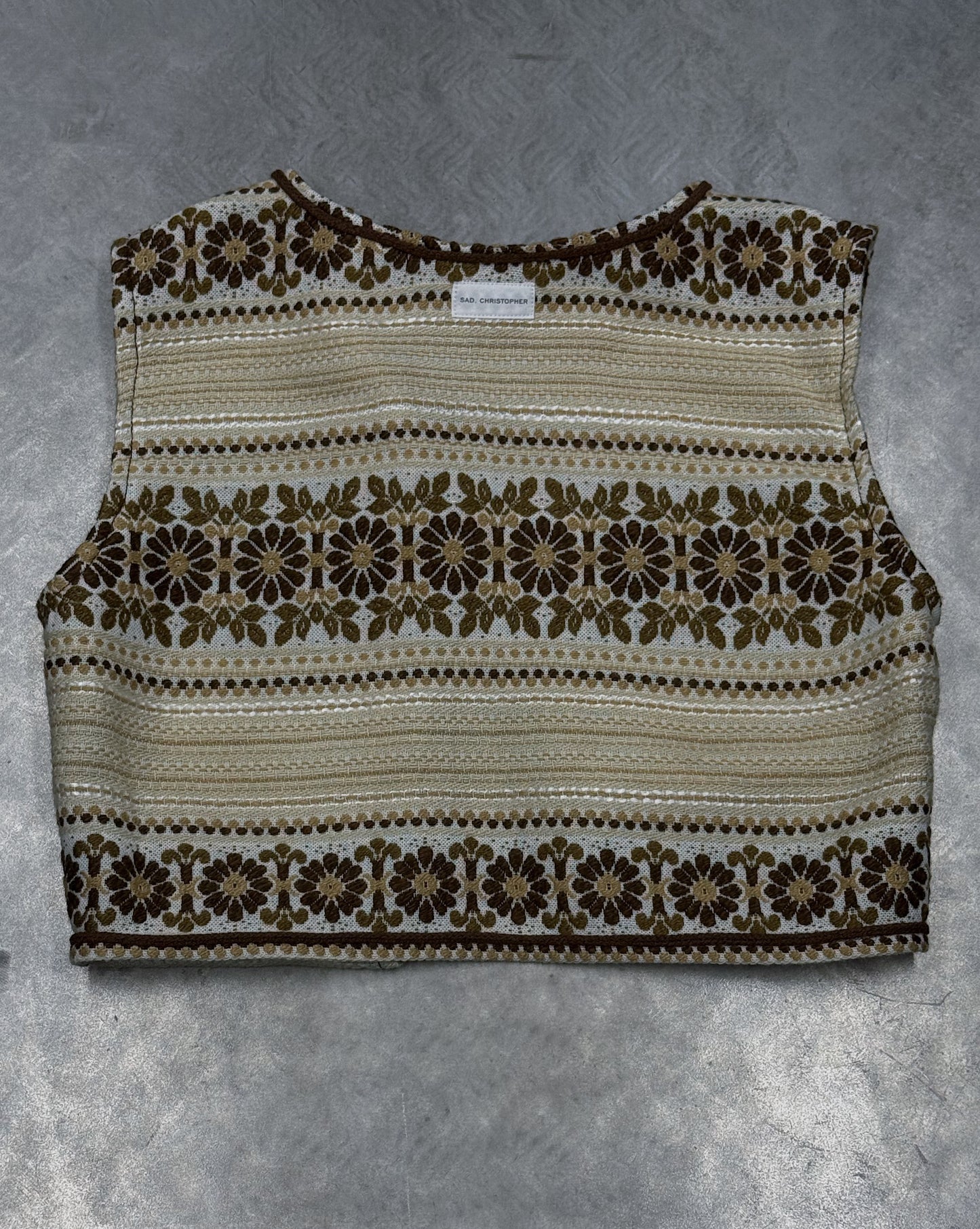 1/1 Harvest Tapestry Vest + Belt