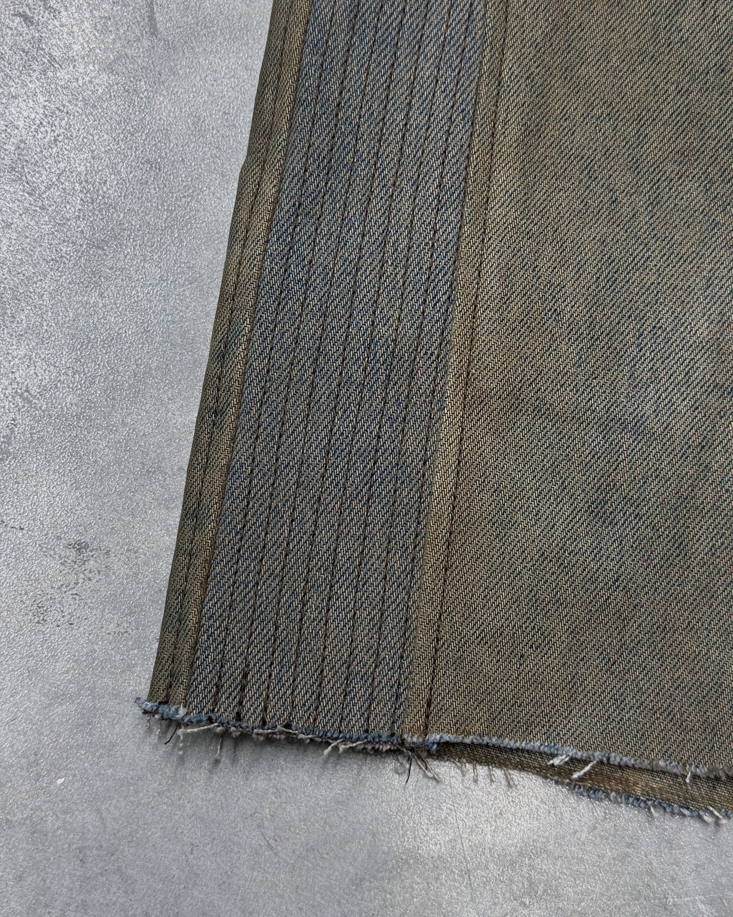 1/1 Foot Bootprint Hand-Dyed Upcycled Vintage Jeans