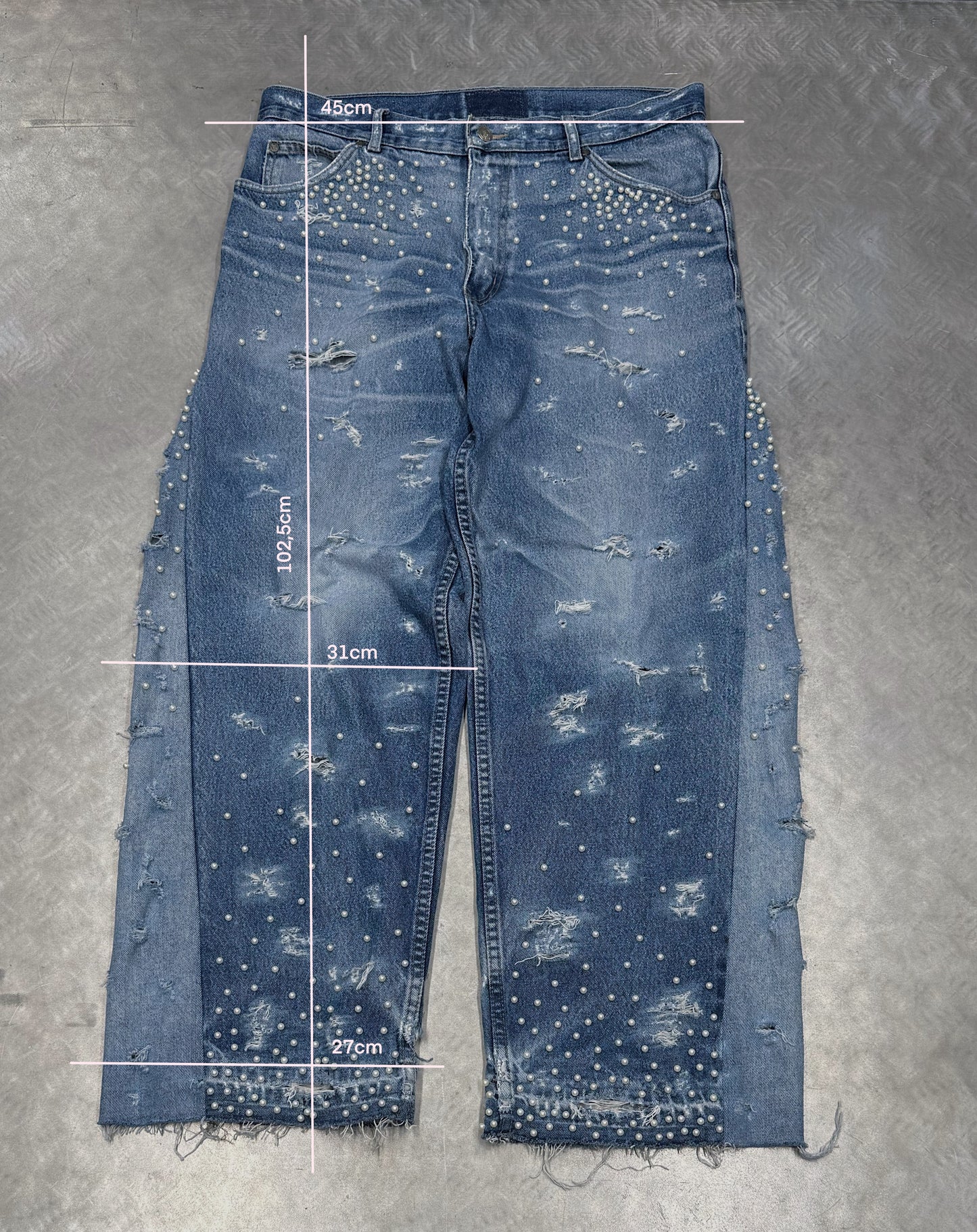 1/1 Pearl Riot Upcycled Vintage Jeans