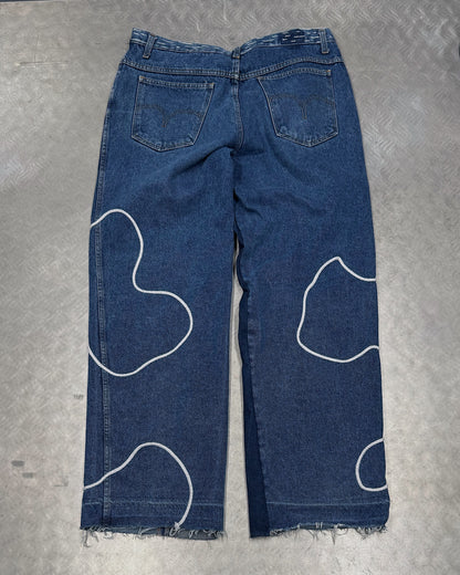 1/1 Wave Stitch Upcycled Vintage Jeans