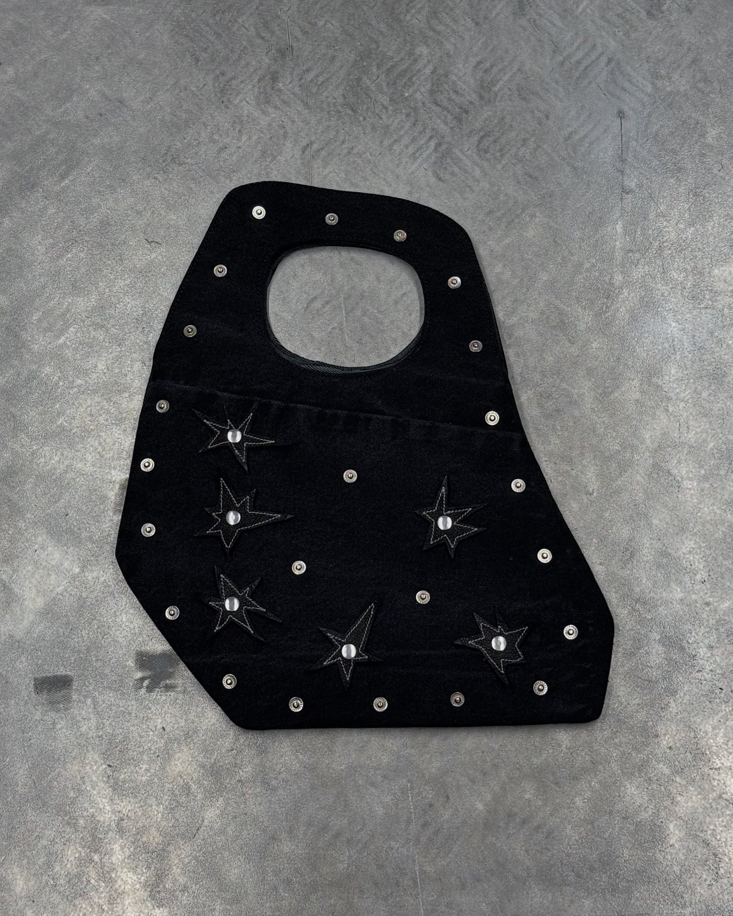 1/1 Studded Sculptural Denim Mini Bag