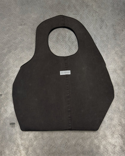 1/1 Sculptural Denim Midi Bag Dark Brown/Grey