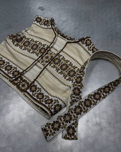 1/1 Harvest Tapestry Vest + Belt