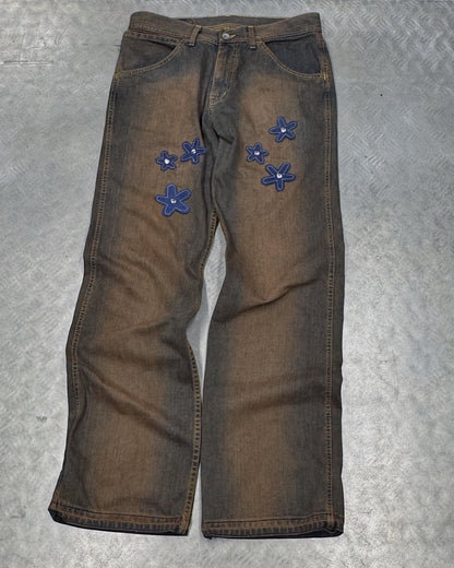 1/1 Brown Rusty Upcycled Vintage Denim