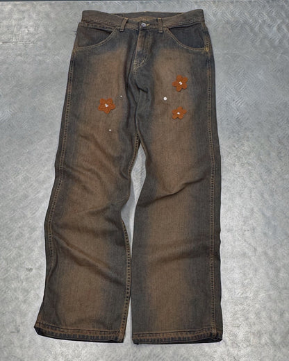 1/1 Brown Rusty Upcycled Vintage Denim
