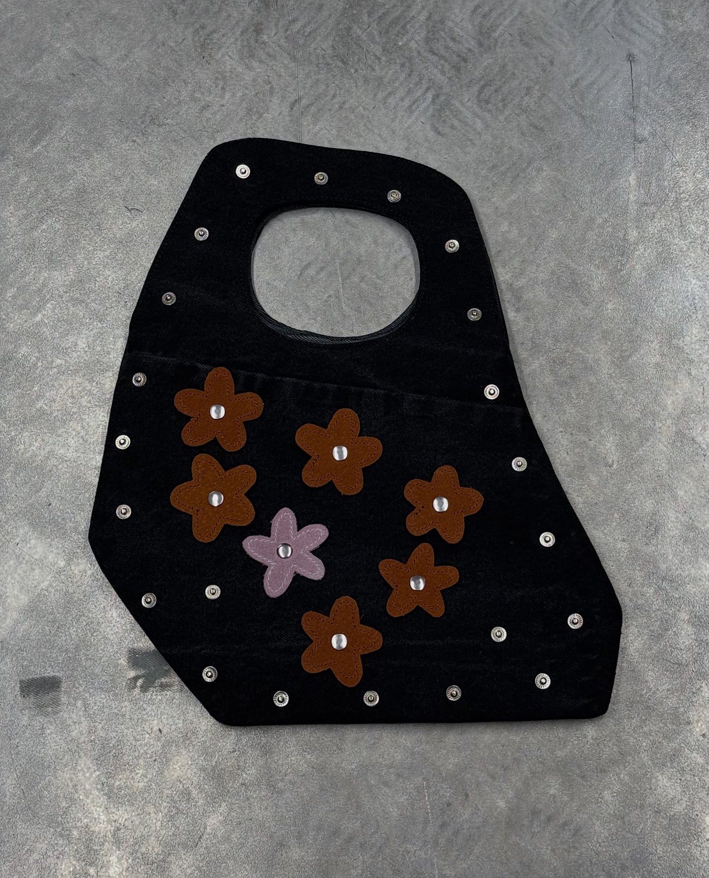 1/1 Studded Sculptural Denim Mini Bag