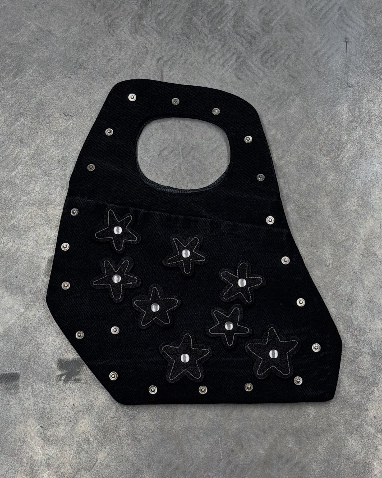 1/1 Studded Sculptural Denim Mini Bag