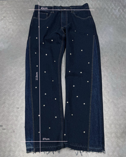 1/1 Bloom Stud Upcycled Vintage Jeans