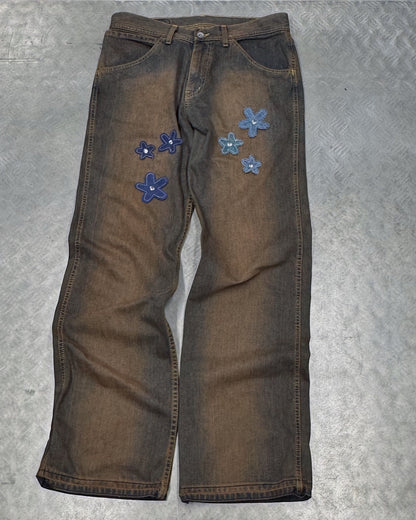 1/1 Brown Rusty Upcycled Vintage Denim