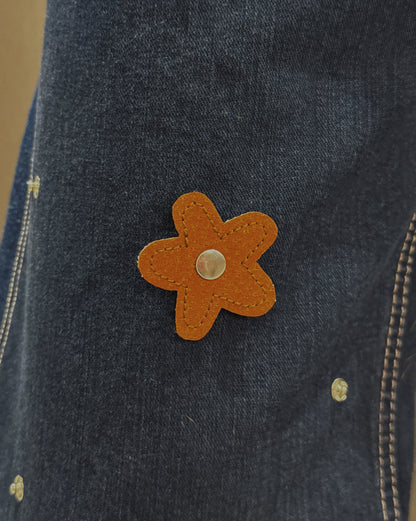 1/1 Bloom Stud Upcycled Vintage Jeans