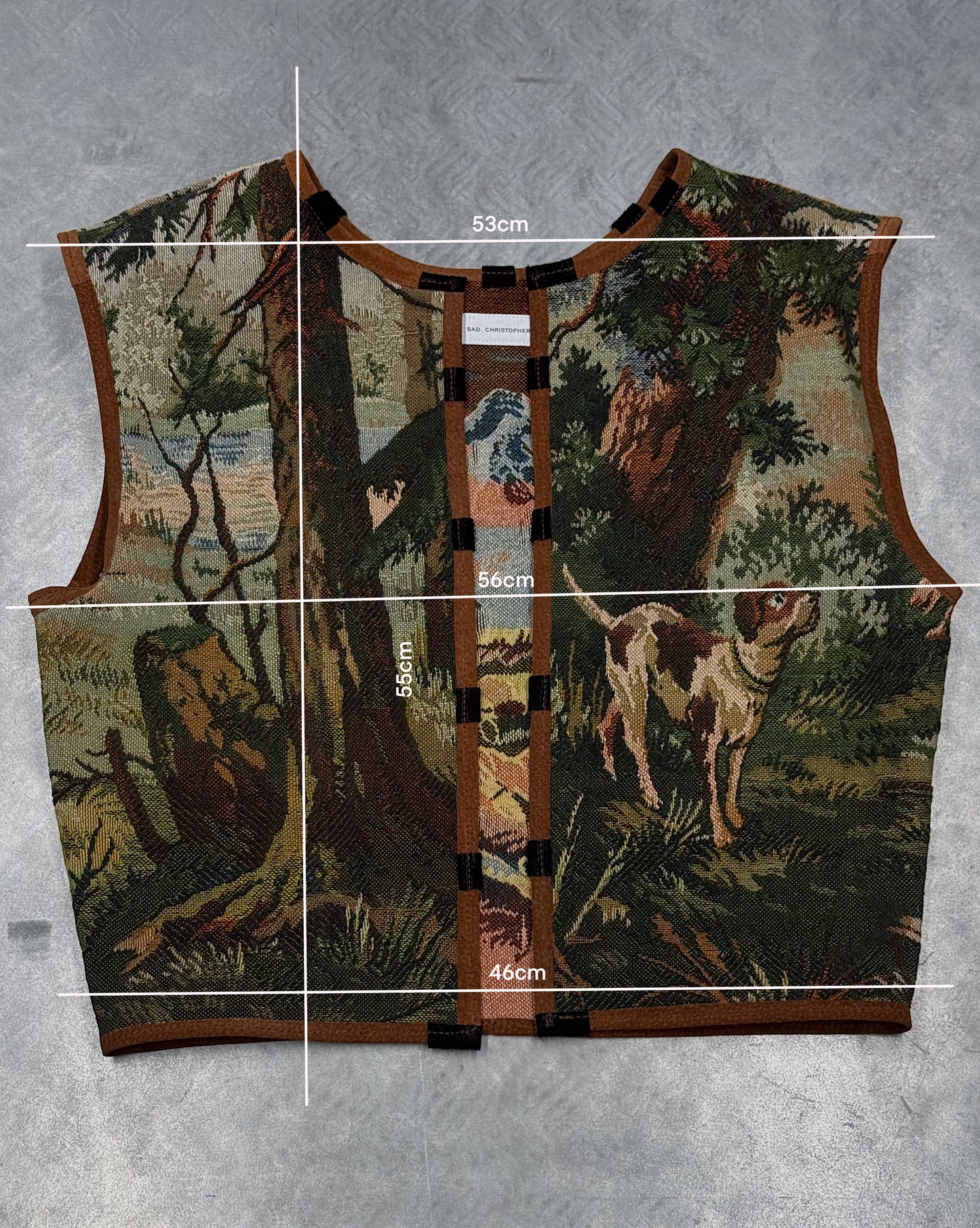 Reversible Woodland Tapestry Vest