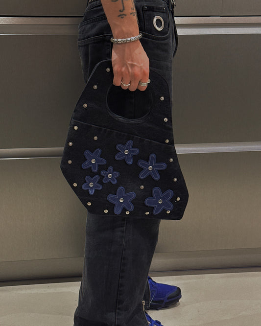 1/1 Studded Sculptural Denim Mini Bag