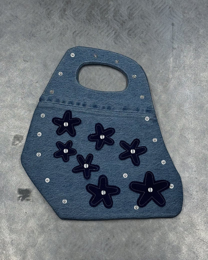 1/1 Studded Sculptural Blue Denim Mini Bag
