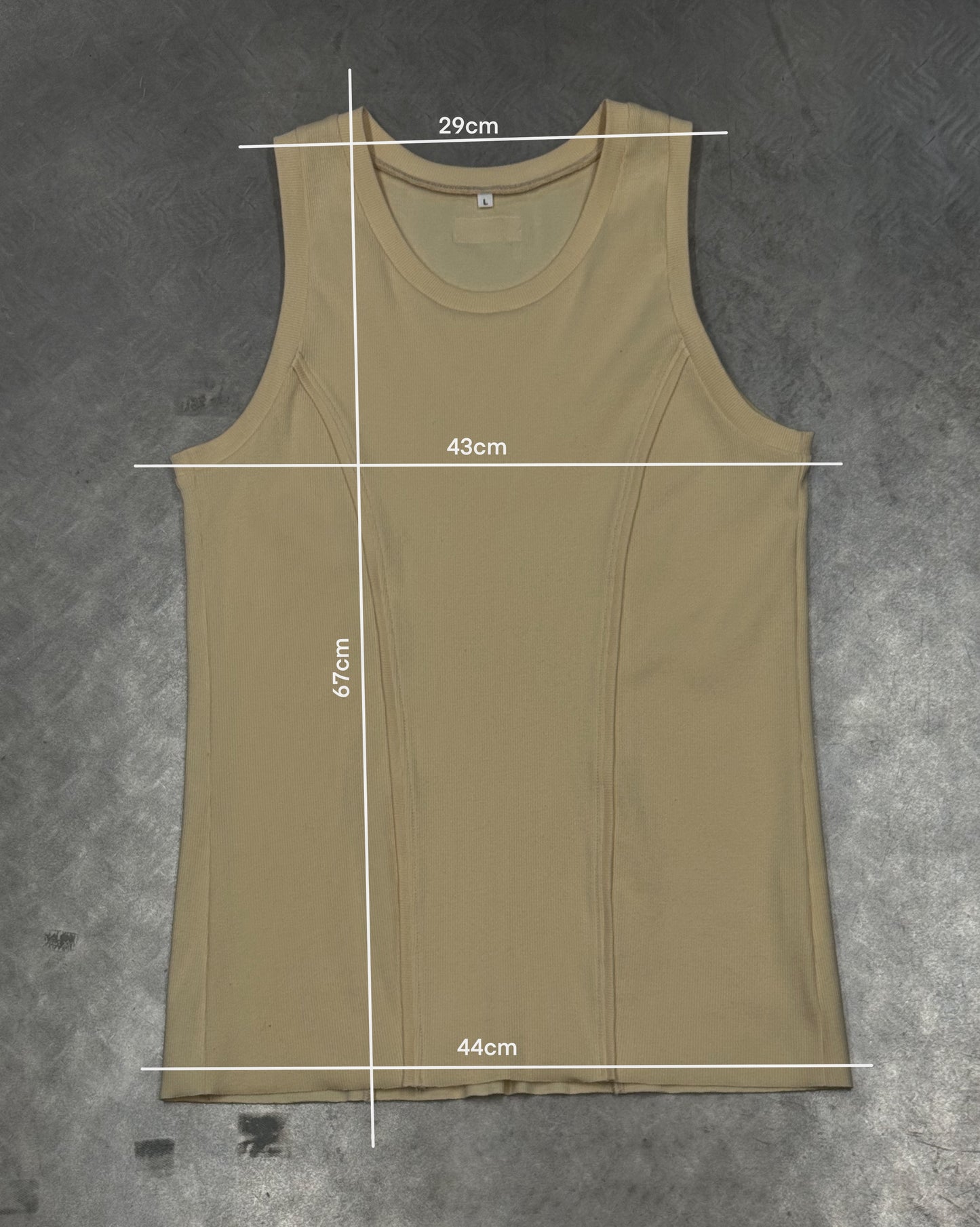 Unisex Tight Fit Yellow Tank Top