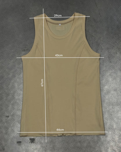 Unisex Tight Fit Yellow Tank Top