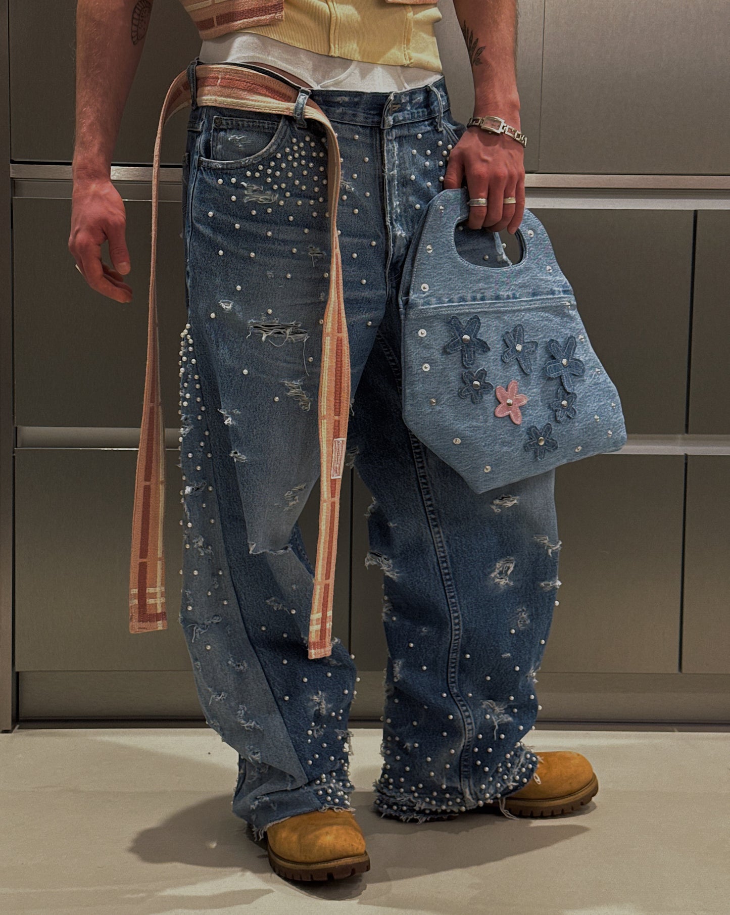 1/1 Pearl Riot Upcycled Vintage Jeans