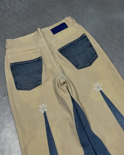 1/1 Two-Tone Bloom Upcycled Vintage Jeans