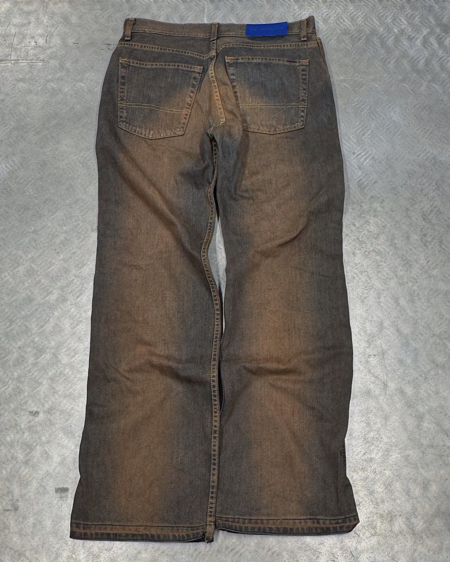 1/1 Brown Rusty Upcycled Vintage Denim