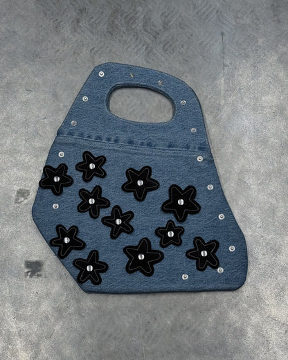 1/1 Studded Sculptural Blue Denim Mini Bag