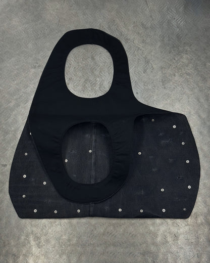 1/1 Studded Sculptural Distressed Large Bag Black/Grey