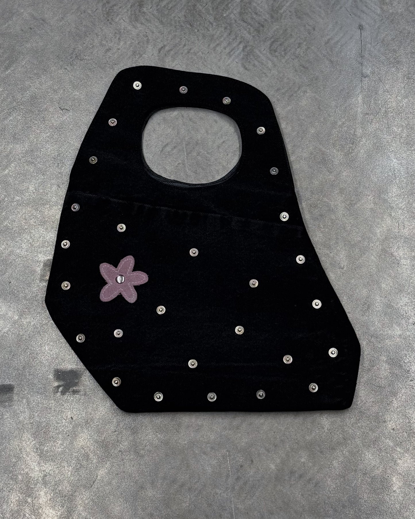 1/1 Studded Sculptural Denim Mini Bag