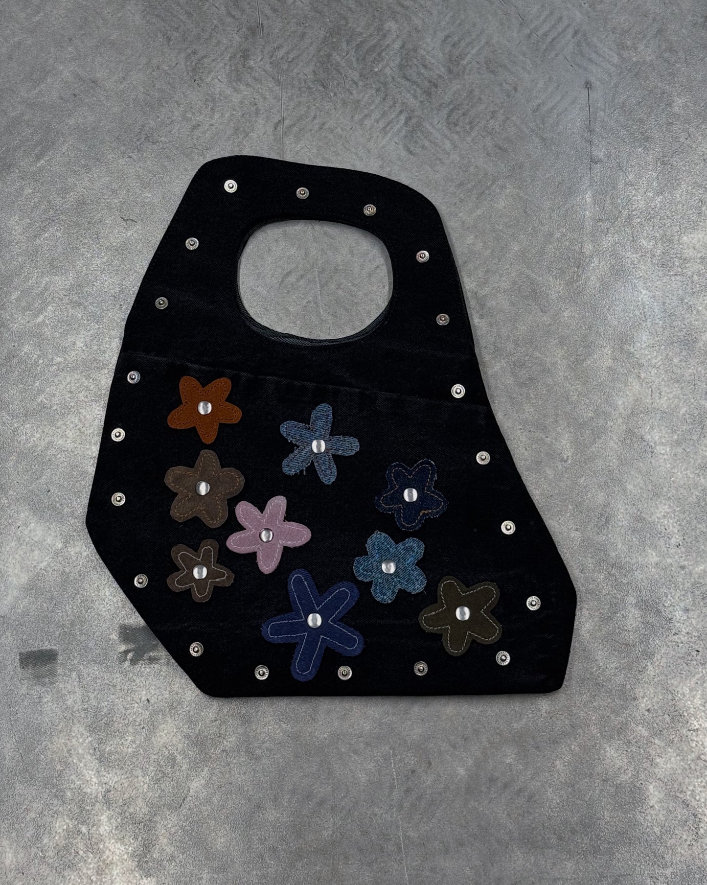 1/1 Studded Sculptural Denim Mini Bag