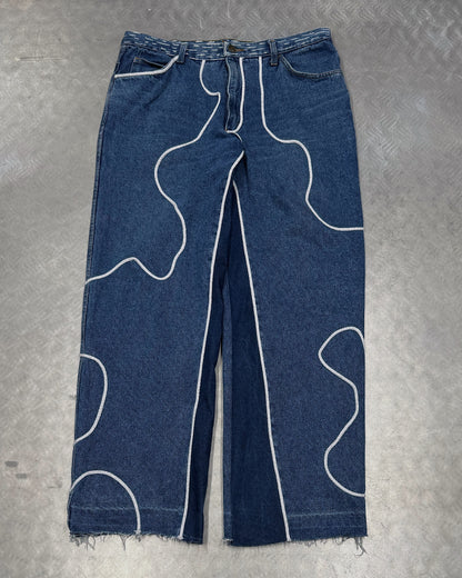 1/1 Wave Stitch Upcycled Vintage Jeans
