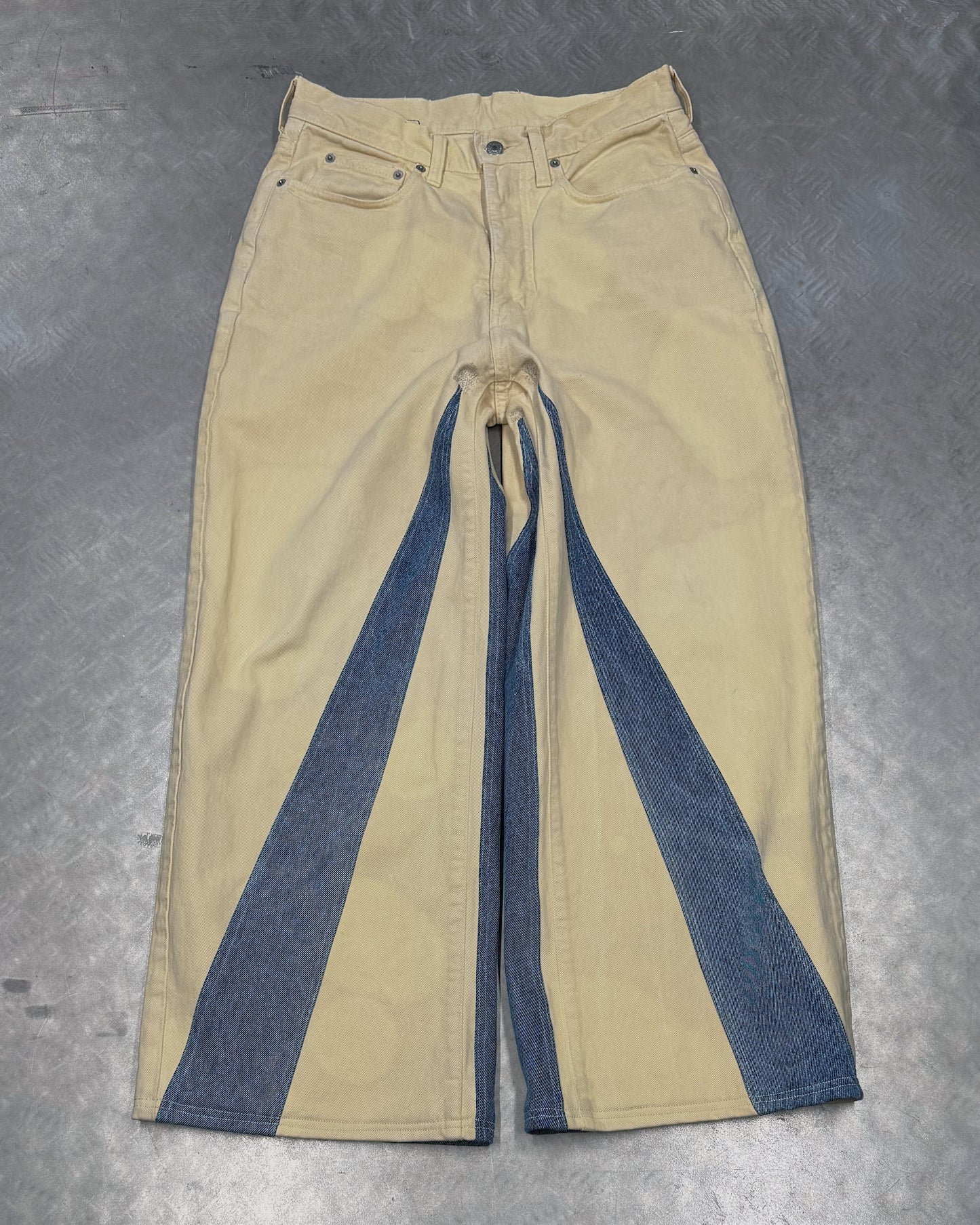 1/1 Two-Tone Bloom Upcycled Vintage Jeans