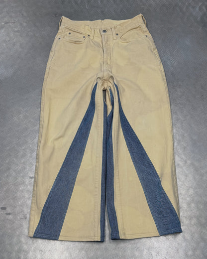 1/1 Two-Tone Bloom Upcycled Vintage Jeans