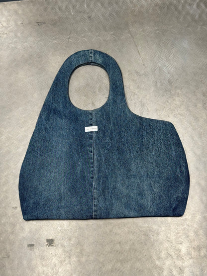 1/1 Studded Sculptural Large Bag Blue + Dark Blue Front