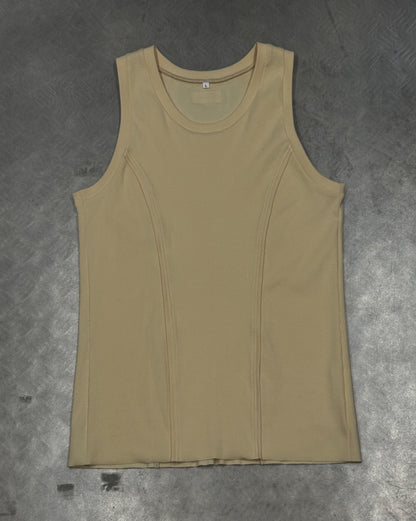 Unisex Tight Fit Yellow Tank Top