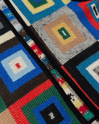 1/1 Geometric Patchwork Woven Vest