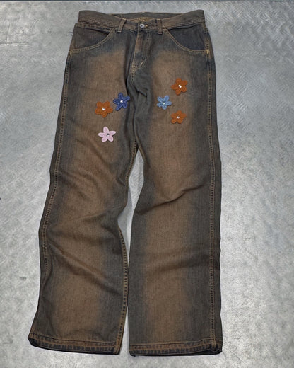 1/1 Brown Rusty Upcycled Vintage Denim